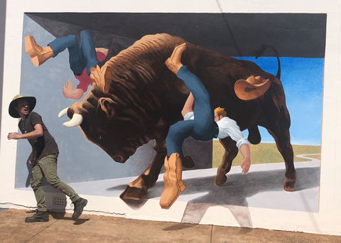 Big Bull Mural - Attractions Perth 0