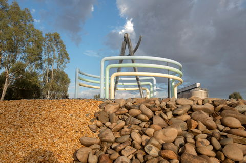 Lyrics, Landscapes And Lintels - Leeton Public Art Trail - Attractions Perth 1