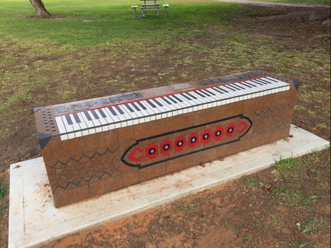 Piano Park Bench, Moonta - Attractions Perth 0