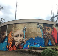 Willans Hill Water Tower Mural - Attractions Perth