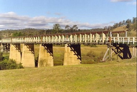 Historic Tabulam DeBurgh Timber Bridge - Attractions Perth 0