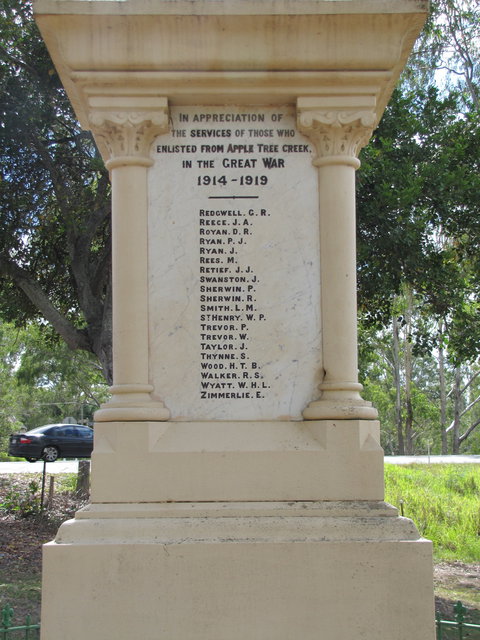 Apple Tree Creek War Memorial - Attractions Perth 1