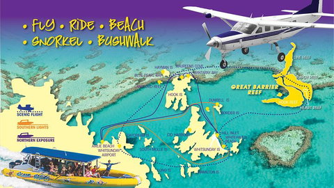 Scenic Flight - Great Barrier Reef, Heart Reef, Whitehaven Beach & Hill Inlet! - Attractions Perth 0